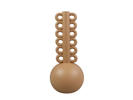 THYRA ΒΑΖΟ 15x15x34cm POLYRESIN TERRACOTTA
