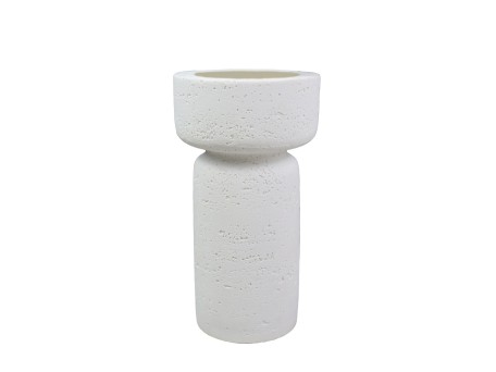 INGER ΚΗΡΟΠΗΓΙΟ 11x11x21cm POLYRESIN ΛΕΥΚΟ