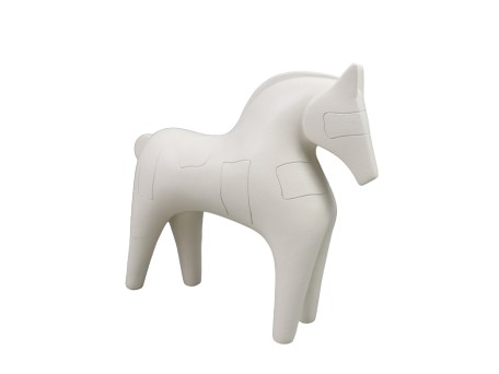 MAX ΔΙΑΚΟΣΜΗΤΙΚΟ ΑΛΟΓΟ 20x6x22cm POLYRESIN ΛΕΥΚΟ