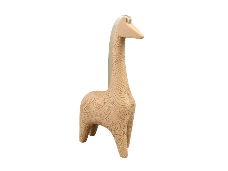 GRAZER ΔΙΑΚΟΣΜΗΤΙΚΟ ΚΑΜΗΛΟΠΑΡΔΑΛΗ 15x6x26cm POLYRESIN TERRACOTTA