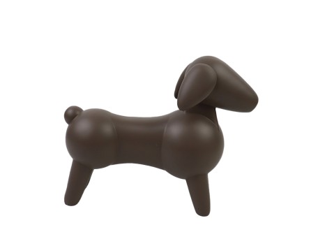 IVOR ΔΙΑΚΟΣΜΗΤΙΚΟ ΣΚΥΛΟΣ 20x8x16cm POLYRESIN ΚΑΦΕ