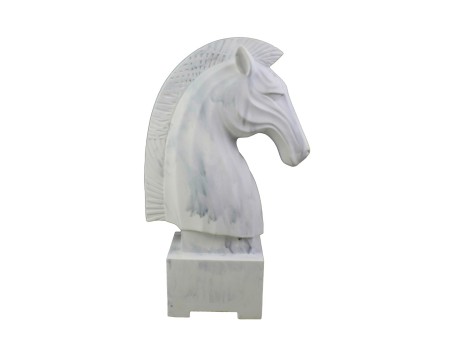 NAPOLEON ΔΙΑΚΟΣΜΗΤΙΚΟ ΑΛΟΓΟ 29x16x45cm POLYRESIN ΛΕΥΚΟ