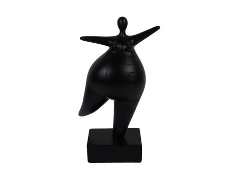 KELDA ΔΙΑΚΟΣΜΗΤΙΚΗ ΦΙΓΟΥΡΑ 16x10x27cm POLYRESIN ΜΑΥΡΟ