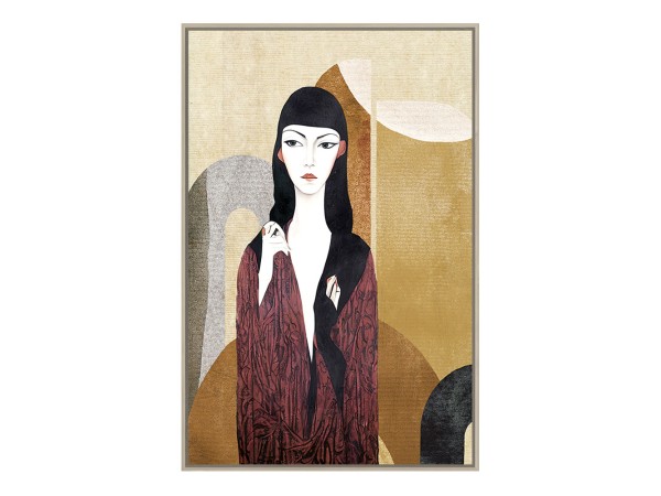 JAPANESE BEAUTY ΠΙΝΑΚΑΣ ΔΙΑΚΟΣΜΗΣΗΣ 83x123x4cm ΚΑΜΒΑΣ ΠΟΛΥΧΡΩΜΟ ΞΥΛΟ ΦΥΣΙΚΟ