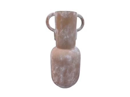 AREOPOLI ΓΛΑΣΤΡΑ 51x43.5x106cm FIBER GLASS ΚΕΡΑΜΙΔΙ ΛΕΥΚΟ