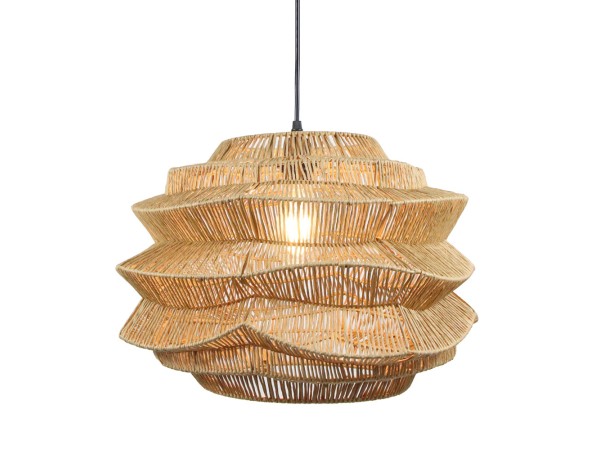 BAMBUSA ΦΩΤΙΣΤΙΚΟ ΟΡΟΦΗΣ 48x48x32cm ΜΕΤΑΛΛΟ ΦΥΣΙΚΟ ΣΧΟΙΝΙ