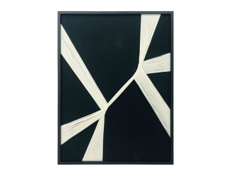 GENTLE WHISPERS ΠΙΝΑΚΑΣ ΔΙΑΚΟΣΜΗΣΗΣ 60x80x3cm ΞΥΛΟ ΜΑΥΡΟ ΛΕΥΚΟ ΝΗΜΑ ΜΑΥΡΟ