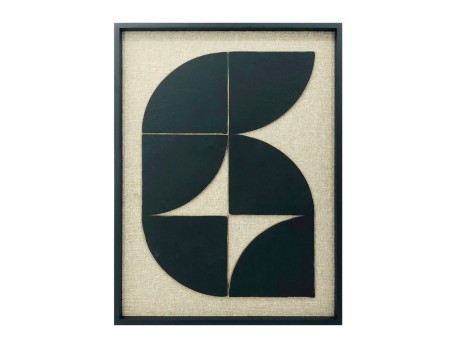 ECHOES OF THE HEART ΠΙΝΑΚΑΣ ΔΙΑΚΟΣΜΗΣΗΣ 60x80x3cm ΞΥΛΟ ΜΠΕΖ ΜΑΥΡΟ ΜΑΥΡΟ