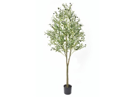 ELEA ΔΕΝΤΡΟ ΤΕΧΝΗΤΟ ΣΕ ΓΛΑΣΤΡΑ 180cm PE ΠΡΑΣΙΝΟ ΜΕΤΑΞΩΤΟ ΥΦΑΣΜΑ