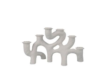 DECKER ΚΗΡΟΠΗΓΙΟ 35x14x20cm POLYRESIN ΛΕΥΚΟ
