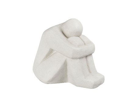 HARPER ΔΙΑΚΟΣΜΗΤΙΚΗ ΦΙΓΟΥΡΑ 43x30x37cm POLYRESIN ΛΕΥΚΟ