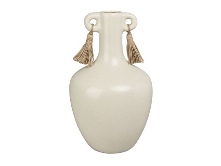 AEGEAN ΒΑΖΟ 21x21x35cm STONEWARE ΜΠΕΖ