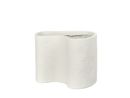 LAGO ΚΑΣΠΩ 32x35.7x25cm POLYRESIN ΛΕΥΚΟ