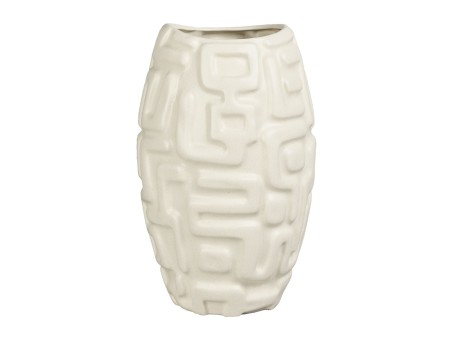 ISIS ΒΑΖΟ 29x29x47cm STONEWARE ΜΠΕΖ