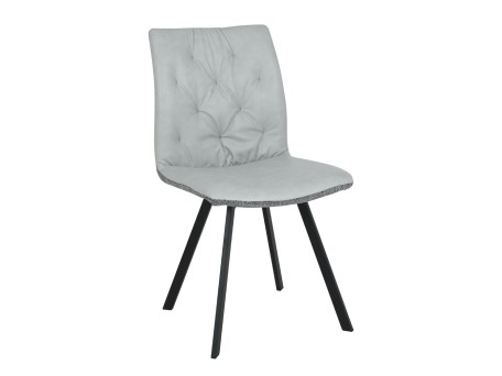 DUE FACCE ΚΑΡΕΚΛΑ CREAM ΓΚΡΙ ΜΑΥΡΟ 60x46x88cm