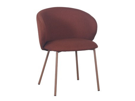 KIRA ΚΑΡΕΚΛΑ TERRACOTTA SALMON 56x56x74.5cm