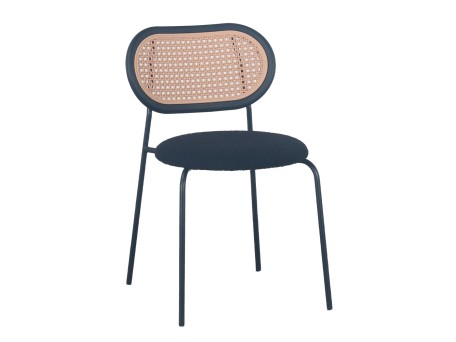 VINTAGE ΚΑΡΕΚΛΑ ΜΑΥΡΟ ΜΑΥΡΟ 47x55x76cm
