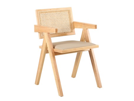 SAMURAI ΚΑΡΕΚΛΑ ΦΥΣΙΚΟ BEIGE 50x50x80cm