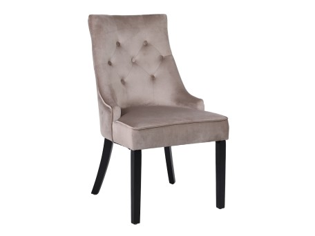 VERONA ΚΑΡΕΚΛΑ ΜΕ ΜΕΤΑΛΛΙΚΟ ΚΡΙΚΟ BEIGE ΜΑΥΡΟ 57x47x98cm