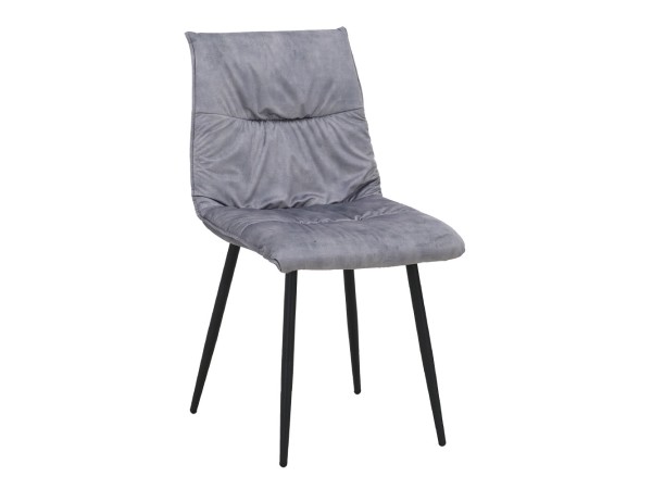 LINEA ΚΑΡΕΚΛΑ ΓΚΡΙ SILVER ΜΑΥΡΟ 47x55x86cm