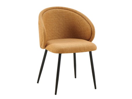 FIGARO ΚΑΡΕΚΛΑ ΠΟΛΥΘΡΟΝΑ ΚΙΤΡΙΝΟ ΜΑΥΡΟ 58x58.5x78.5cm