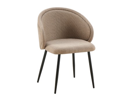 FIGARO ΚΑΡΕΚΛΑ ΠΟΛΥΘΡΟΝΑ BEIGE ΜΑΥΡΟ 58x58.5x78.5cm