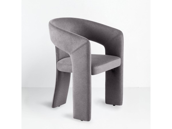 COCO ΚΑΡΕΚΛΑ ΠΟΛΥΘΡΟΝΑ ΓΚΡΙ ΣΚΟΥΡΟ 60x56x81cm