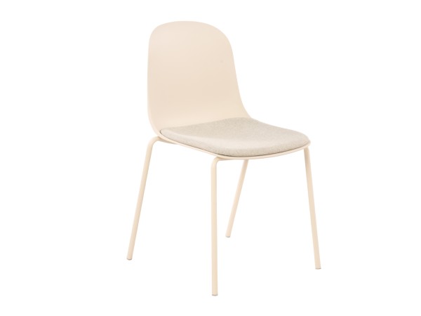 PADDED ΚΑΡΕΚΛΑ OFF WHITE 51x53x85cm