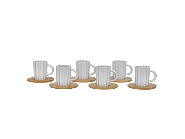 CACTUS ΚΟΥΠΑ ESPRESSO SET 6ΤΜΧ 32x28x7cm ΠΟΡΣΕΛΑΝΗ ΛΕΥΚΟ ΦΥΣΙΚΟ BAMBOO CACTUS ΚΟΥΠΑ ESPRESSO SET 6ΤΜΧ 32x28x7cm ΠΟΡΣΕΛΑΝΗ ΛΕΥΚΟ ΦΥΣΙΚΟ BAMBOO