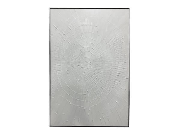 WHITE FINGERPRINTS ΠΙΝΑΚΑΣ ΔΙΑΚΟΣΜΗΣΗΣ 80x120x4cm ΚΑΜΒΑΣ ΛΕΥΚΟ ΑΣΗΜΙ
