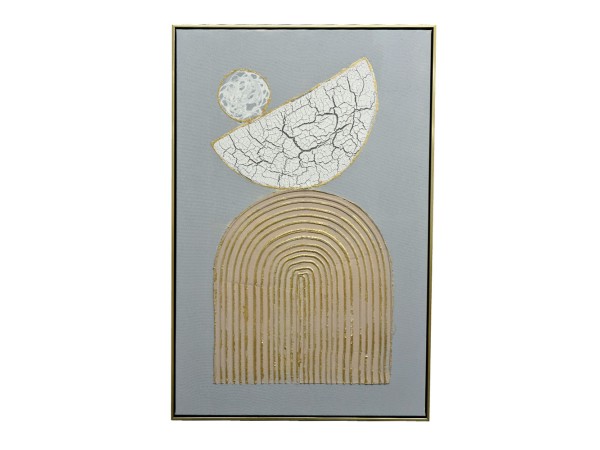 ART VIBRANCE ΠΙΝΑΚΑΣ ΔΙΑΚΟΣΜΗΣΗΣ 60x90x4cm ΚΑΜΒΑΣ ΠΟΛΥΧΡΩΜΟ ΧΡΥΣΟ