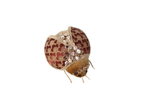 PRINCESS BROCADE ΧΡΙΣΤΟΥΓΕΝΝΙΑΤΙΚΟ ΔΙΑΚΟΣΜΗΤΙΚΟ ΣΚΑΘΑΡΙ 11x9x5cm FOAM ΠΟΛΥΧΡΩΜΟ ΥΦΑΣΜΑ