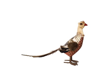 PHEASANT BROCADE ΧΡΙΣΤΟΥΓΕΝΝΙΑΤΙΚΟ ΔΙΑΚΟΣΜΗΤΙΚΟ ΠΑΓΩΝΙ 31x11x26cm FOAM ΠΟΛΥΧΡΩΜΟ ΥΦΑΣΜΑ