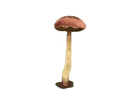 AGARICUS BROCADE M ΧΡΙΣΤΟΥΓΕΝΝΙΑΤΙΚΟ ΔΙΑΚΟΣΜΗΤΙΚΟ ΜΑΝΙΤΑΡΙ 33x33x81cm FOAM DUSTY PINK ΒΕΛΟΥΔΟ