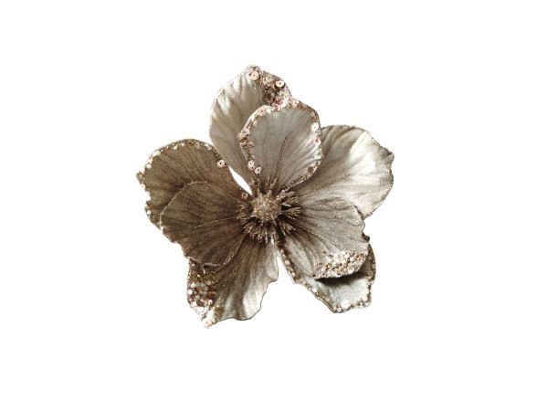 OH DEER FLOWER ΧΡΙΣΤΟΥΓΕΝΝΙΑΤΙΚΟ ΛΟΥΛΟΥΔΙ 20cm ΒΕΛΟΥΔΟ ΣΑΜΠΑΝΙ