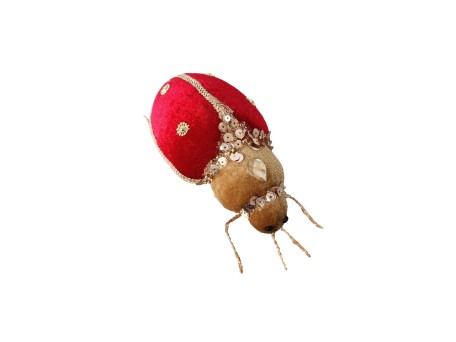 ROYAL LOVE BUG S ΧΡΙΣΤΟΥΓΕΝΝΙΑΤΙΚΟ ΔΙΑΚΟΣΜΗΤΙΚΟ ΣΚΑΘΑΡΙ 11x9x6cm FOAM ΚΟΚΚΙΝΟ ΒΕΛΟΥΔΟ