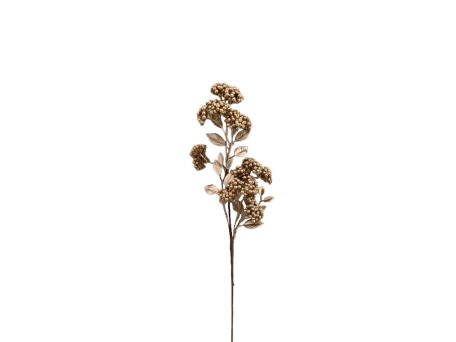 XMAS BRANCH ΧΡΙΣΤΟΥΓΕΝΝΙΑΤΙΚΟ ΚΛΑΔΙ 53cm FOAM ΧΡΥΣΟ POLYESTER