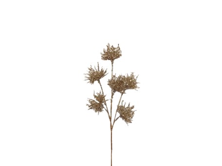 XMAS BRANCH ΧΡΙΣΤΟΥΓΕΝΝΙΑΤΙΚΟ ΚΛΑΔΙ 31cm PVC ΧΡΥΣΟ