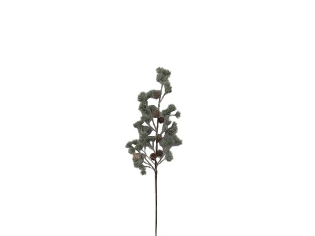 XMAS BRANCH ΧΡΙΣΤΟΥΓΕΝΝΙΑΤΙΚΟ ΚΛΑΔΙ 65cm PVC ΠΡΑΣΙΝΟ ΚΟΥΚΟΥΝΑΡΙ