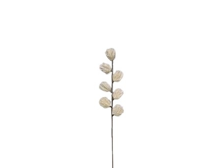 XMAS BRANCH ΧΡΙΣΤΟΥΓΕΝΝΙΑΤΙΚΟ ΚΛΑΔΙ 70cm PVC ΛΕΥΚΟ