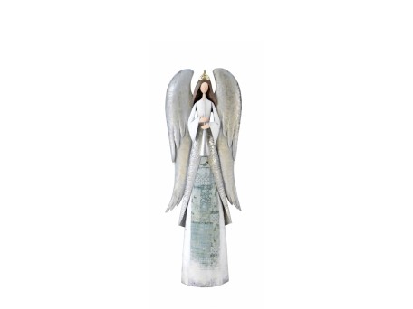 ANGEL WINGS ΧΡΙΣΤΟΥΓΕΝΝΙΑΤΙΚΟ ΔΙΑΚΟΣΜΗΤΙΚΟ ΑΓΓΕΛΟΣ 23x11x68cm ΜΕΤΑΛΛΟ ΠΟΛΥΧΡΩΜΟ