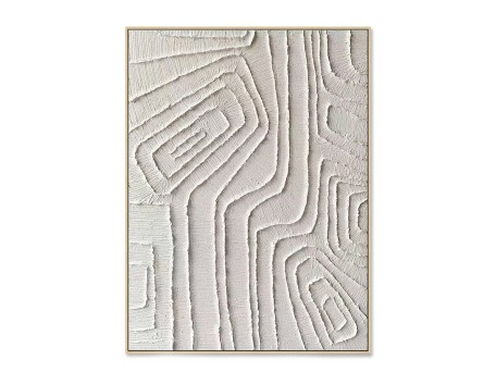 EARTH DIVINE ΠΙΝΑΚΑΣ ΔΙΑΚΟΣΜΗΣΗΣ 75x100x4cm OIL ACRYLIC ΜΠΕΖ ΚΑΜΒΑΣ ΦΥΣΙΚΟ