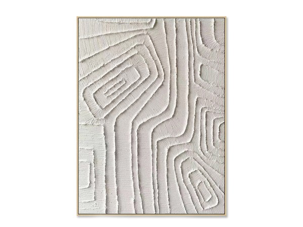 EARTH DIVINE ΠΙΝΑΚΑΣ ΔΙΑΚΟΣΜΗΣΗΣ 75x100x4cm OIL ACRYLIC ΜΠΕΖ ΚΑΜΒΑΣ ΦΥΣΙΚΟ