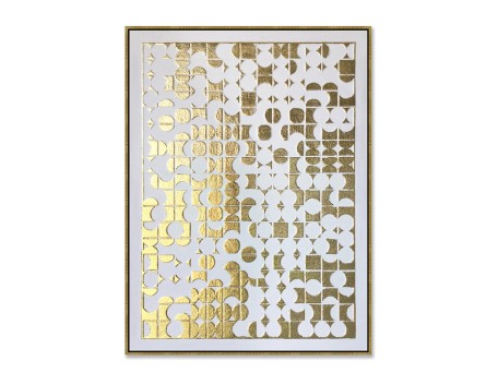 GOLD HEAVEN ΠΙΝΑΚΑΣ ΔΙΑΚΟΣΜΗΣΗΣ 90x120x4cm OIL ACRYLIC ΧΡΥΣΟ ΛΕΥΚΟ ΚΑΜΒΑΣ ΧΡΥΣΟ