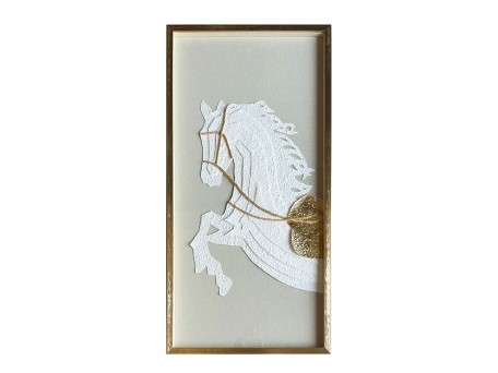 RUSSELL ΠΙΝΑΚΑΣ ΔΙΑΚΟΣΜΗΣΗΣ 50x100x3cm ΧΑΡΤΙ ΜΠΕΖ ΛΕΥΚΟ ΧΡΥΣΟ ΓΥΑΛΙ ΧΡΥΣΟ