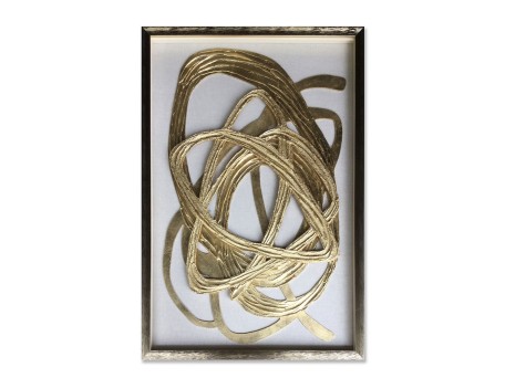 WILD SOUL ΠΙΝΑΚΑΣ ΔΙΑΚΟΣΜΗΣΗΣ 60x90x4cm MDF ΧΡΥΣΟ ΛΕΥΚΟ ΓΥΑΛΙ ΧΡΥΣΟ