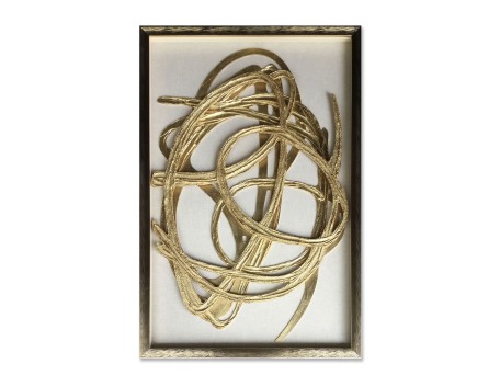 WILD SOUL ΠΙΝΑΚΑΣ ΔΙΑΚΟΣΜΗΣΗΣ 60x90x4cm MDF ΧΡΥΣΟ ΛΕΥΚΟ ΓΥΑΛΙ ΧΡΥΣΟ