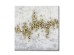 GOLD TRAIL ΠΙΝΑΚΑΣ ΔΙΑΚΟΣΜΗΣΗΣ 100x100x4cm OIL ACRYLIC ΛΕΥΚΟ ΓΚΡΙ ΧΡΥΣΟ ΚΑΜΒΑΣ
