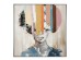 COLORFUL WOMAN ΠΙΝΑΚΑΣ ΔΙΑΚΟΣΜΗΣΗΣ 80x80x5cm ΚΑΜΒΑΣ ΠΟΛΥΧΡΩΜΟ ΞΥΛΟ ΑΣΗΜΙ