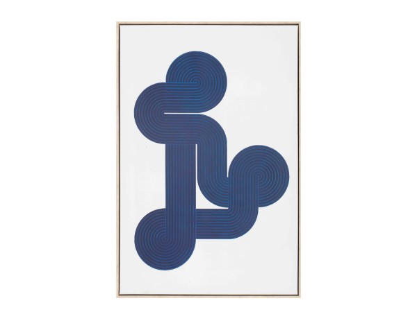 ILLUSION ΠΙΝΑΚΑΣ ΔΙΑΚΟΣΜΗΣΗΣ 60x90x5cm ΚΑΜΒΑΣ ΛΕΥΚΟ ΜΠΛΕ ΞΥΛΟ ΦΥΣΙΚΟ